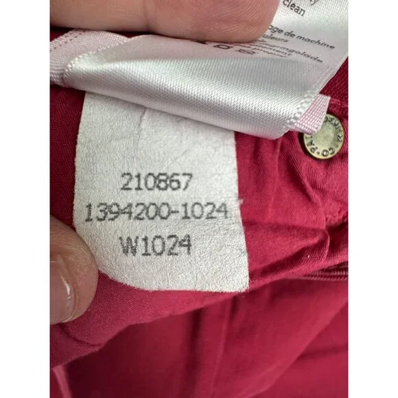 Paige Verdugo Ultra Skinny Womens 25 Red Jeans Comfort Office Cotton/Elastane - Picture 7 of 16